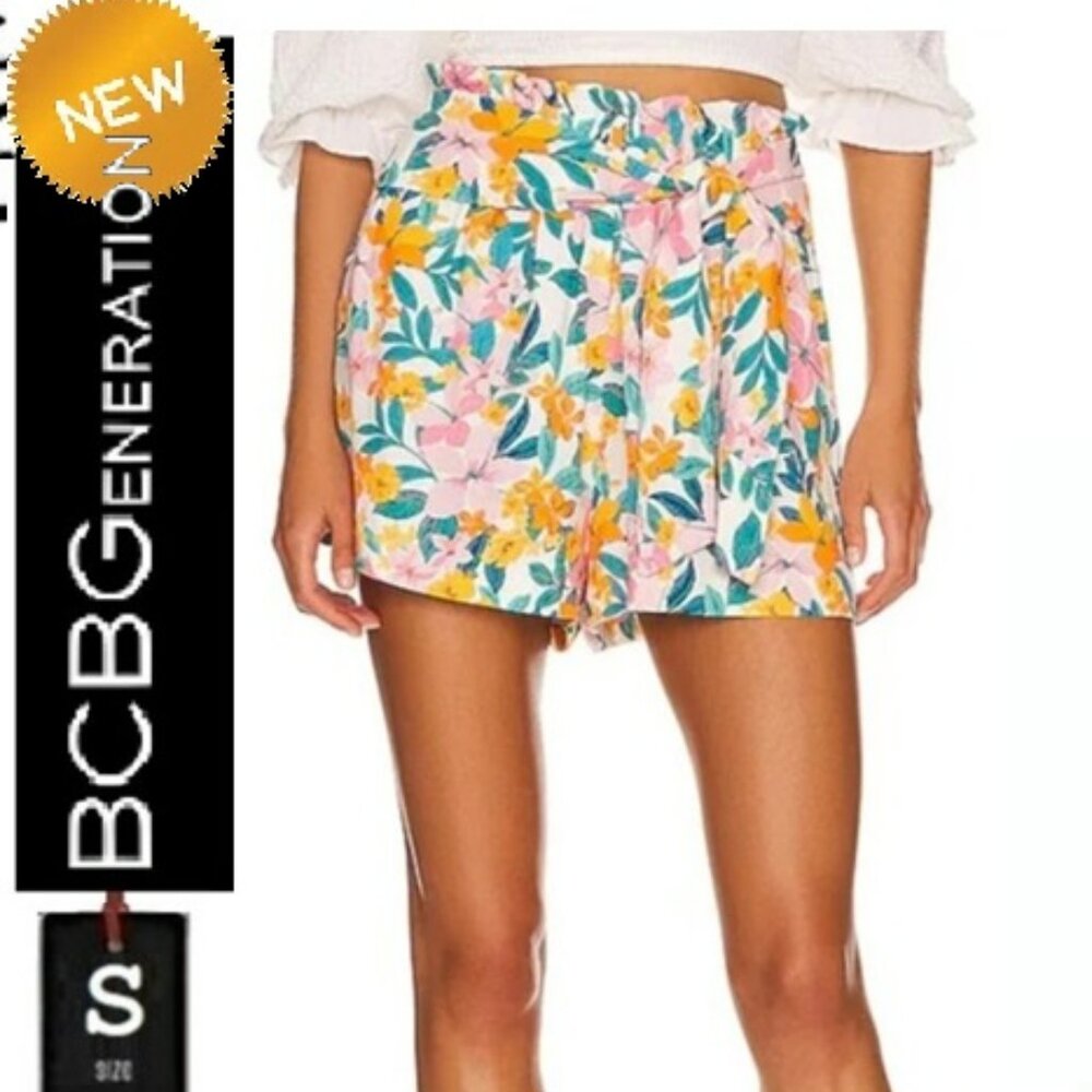 🆕BCBGeneration tie linen shorts,  size small